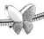 PULSERA ABALORIOS ACERO PULSERA_CON MARIPOSA