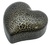 Urna Madera Corazón Pequeño Natural Negro/Dorado