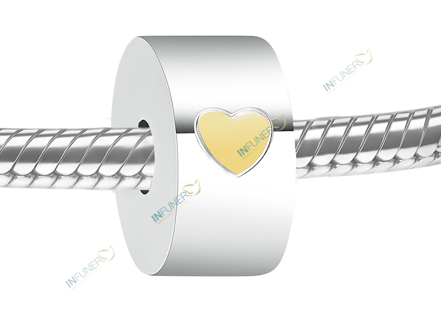 CADENA ACERO 3 MM PARA ABALORIO CADENA_CON CILINDRO_corazon 
