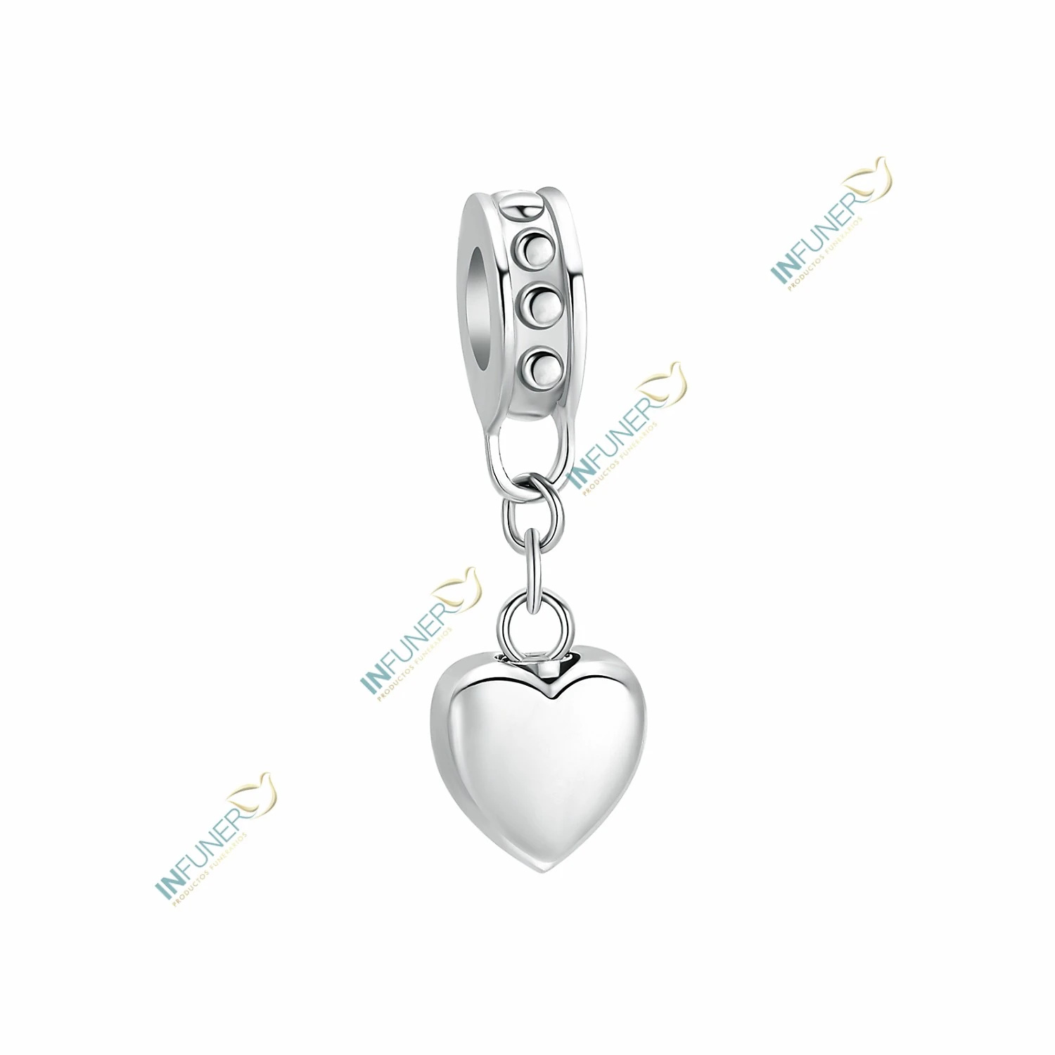 CADENA ACERO 3 MM PARA ABALORIO CADENA_CON COLGANTE_corazon 