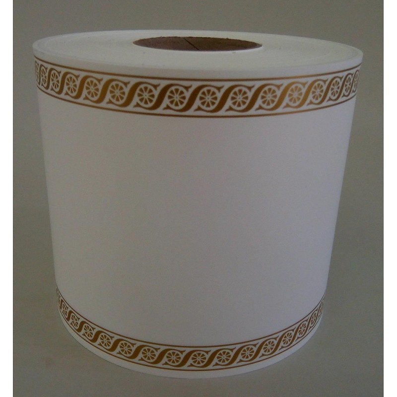 Cinta para CORONA modelo GILET 10 cm x 100 m. BLANCO 