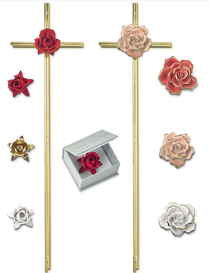 Cruz para combinar con flor roscada 