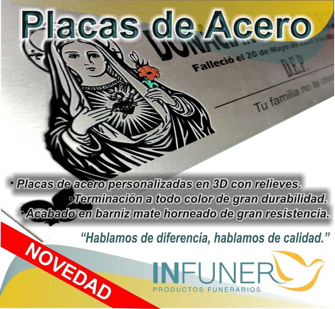 Lanzamiento de placas de acero con relieve 3D