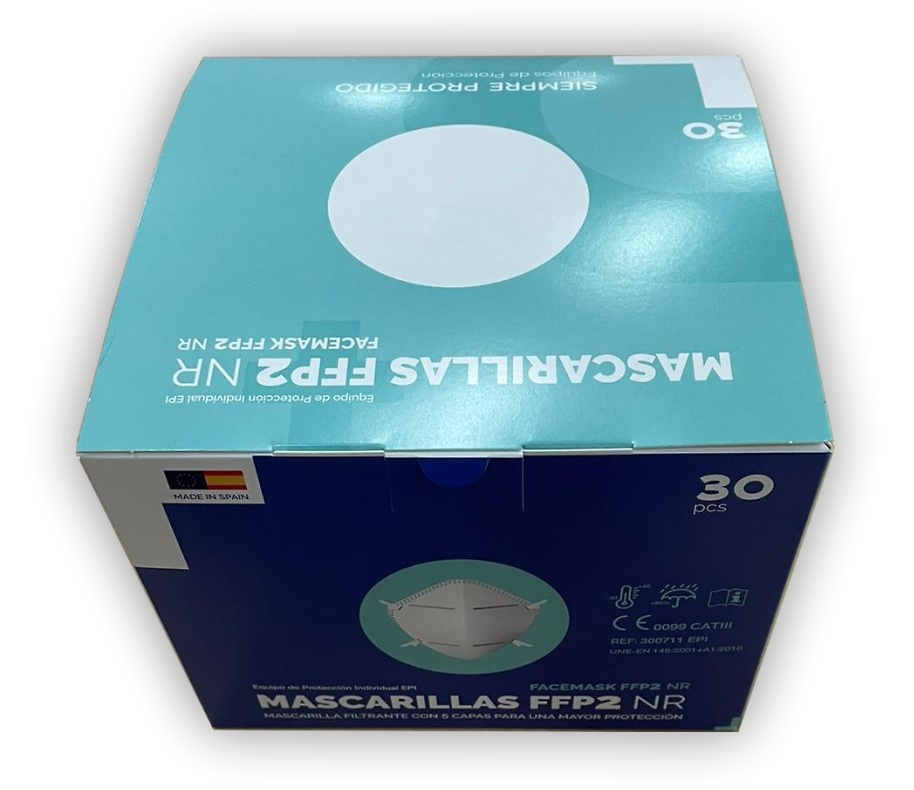 MASCARILLA DE PROTECCIÓN FFP2- Paquete 10 unidades. 