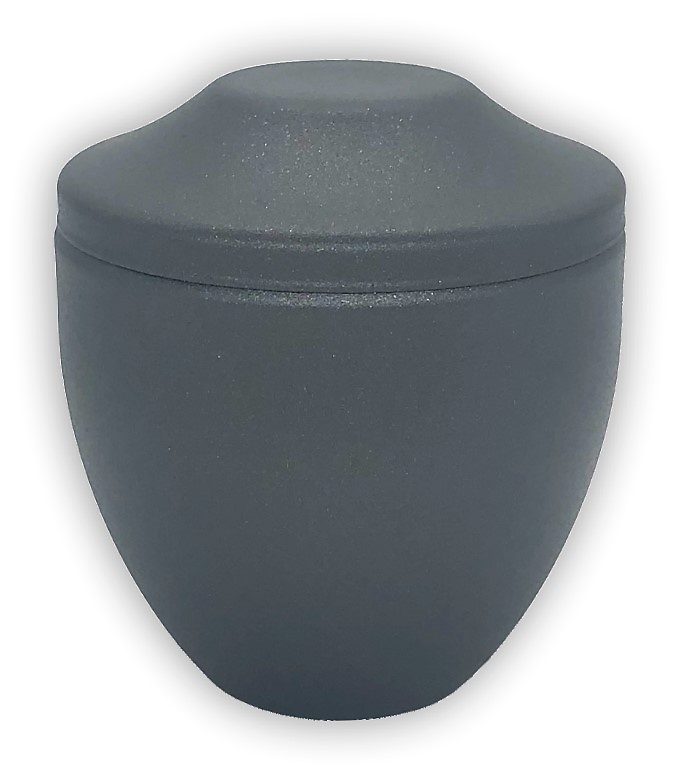 MINI URNA PARA CENIZAS PINTURA TEXTURADA Gris 