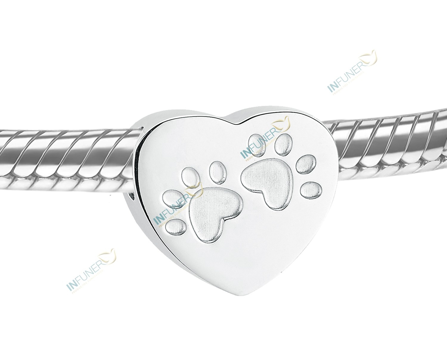 PULSERA ABALORIOS ACERO PULSERA_CON CORAZON_huella 