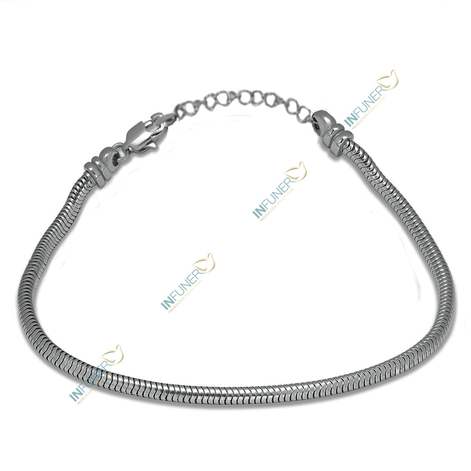 PULSERA ABALORIOS ACERO SOLA 