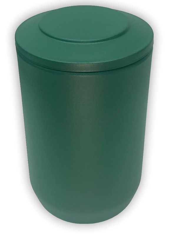 URNA ACERO 3 Lt. PINTURA TEXTURADA VERDE 