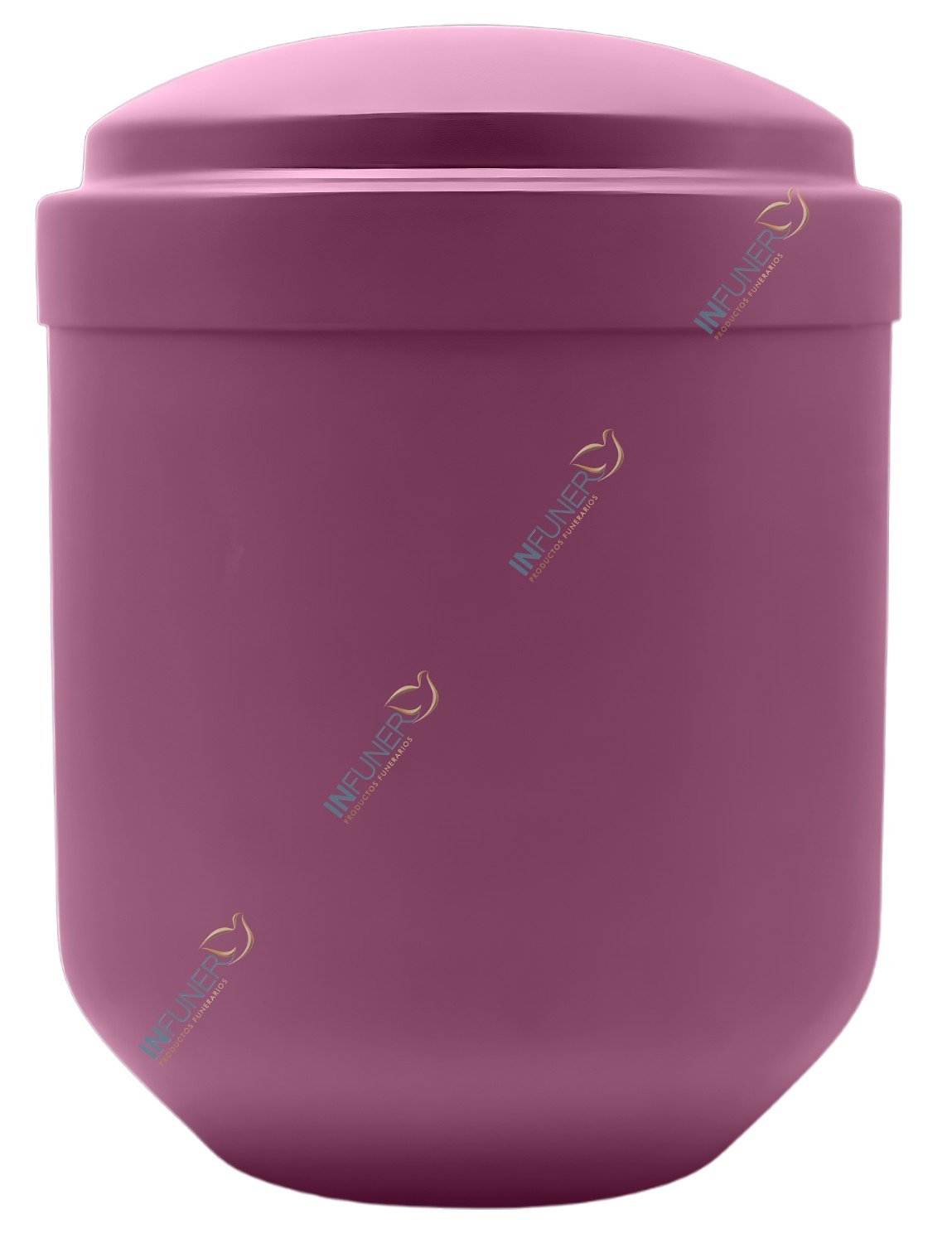 URNA ACERO BARREL 4 Lt. PINTADO TEXTURADO BURDEOS 