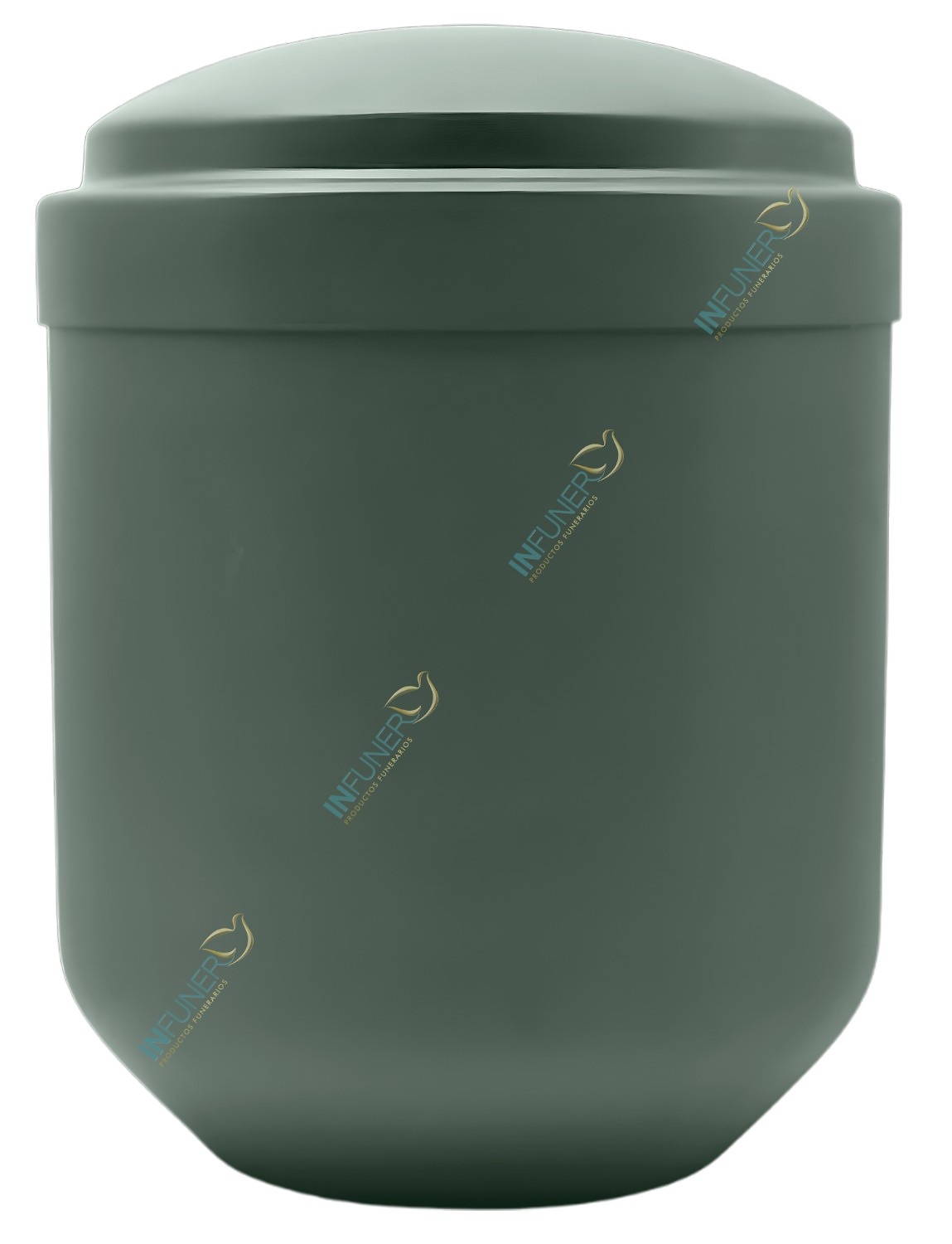 URNA ACERO BARREL 4 Lt. PINTADO TEXTURADO VERDE 