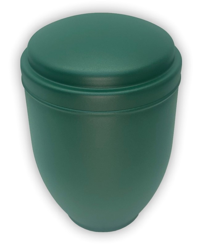 URNA ACERO DOBLE TAPA 4 Lt. PINTADO TEXTURADO 4 LITROS VERDE 