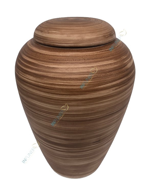 Urna Anfora BIODEGRADABLE . Colores decorados MARRON 