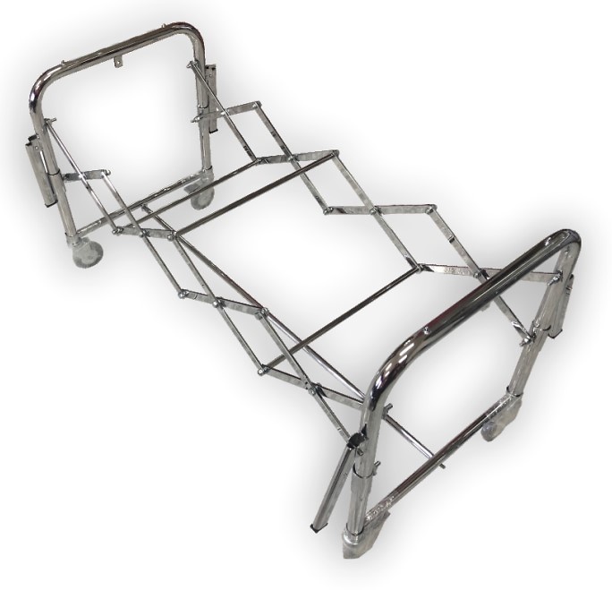 CARRO CROMADO EXTENSIBLE A UN LADO CON BARRA DE FIJACION 