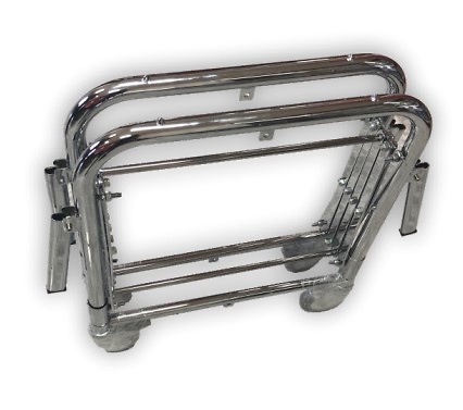 CARRO CROMADO EXTENSIBLE A UN LADO CON BARRA DE FIJACION 