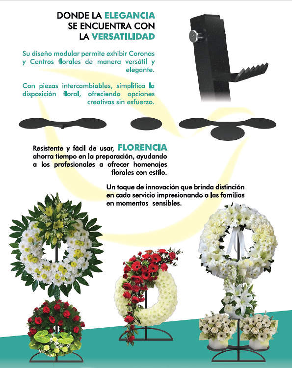 EXPOSITOR FLORENCIA CORONAS Y CENTROS 
