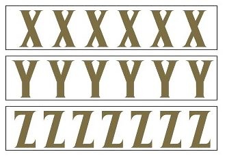 LETRAS ADHESIVAS ORO CINTA CORONA 