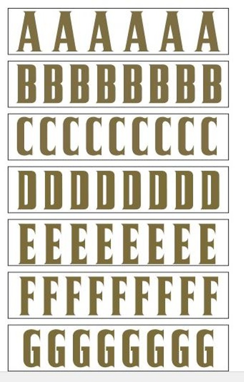 LETRAS ADHESIVAS ORO CINTA CORONA 