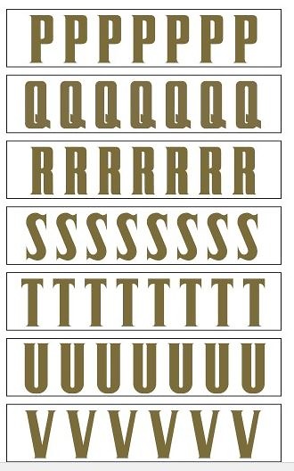 LETRAS ADHESIVAS ORO CINTA CORONA 
