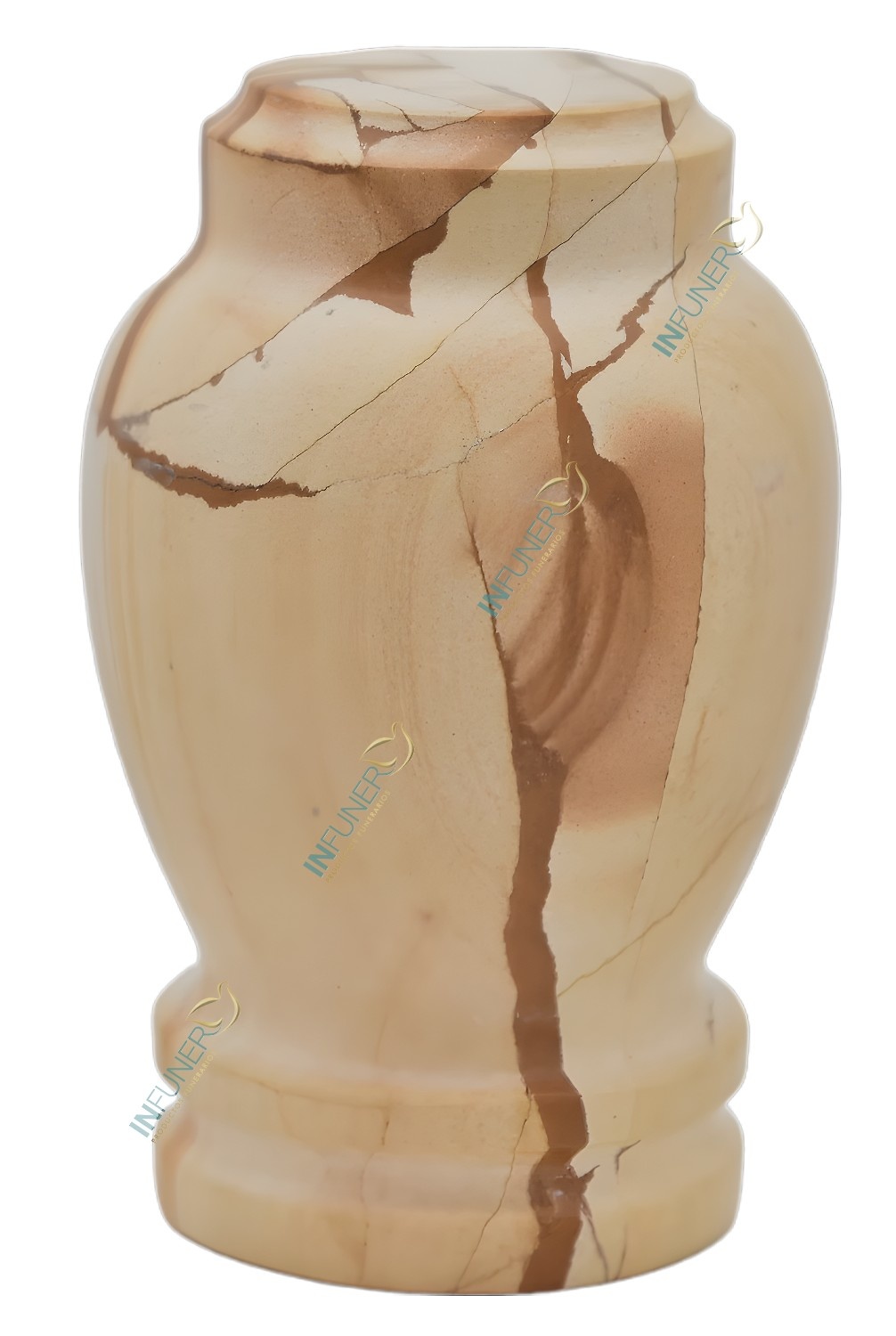 Mini Urna Marmol travertino crema 