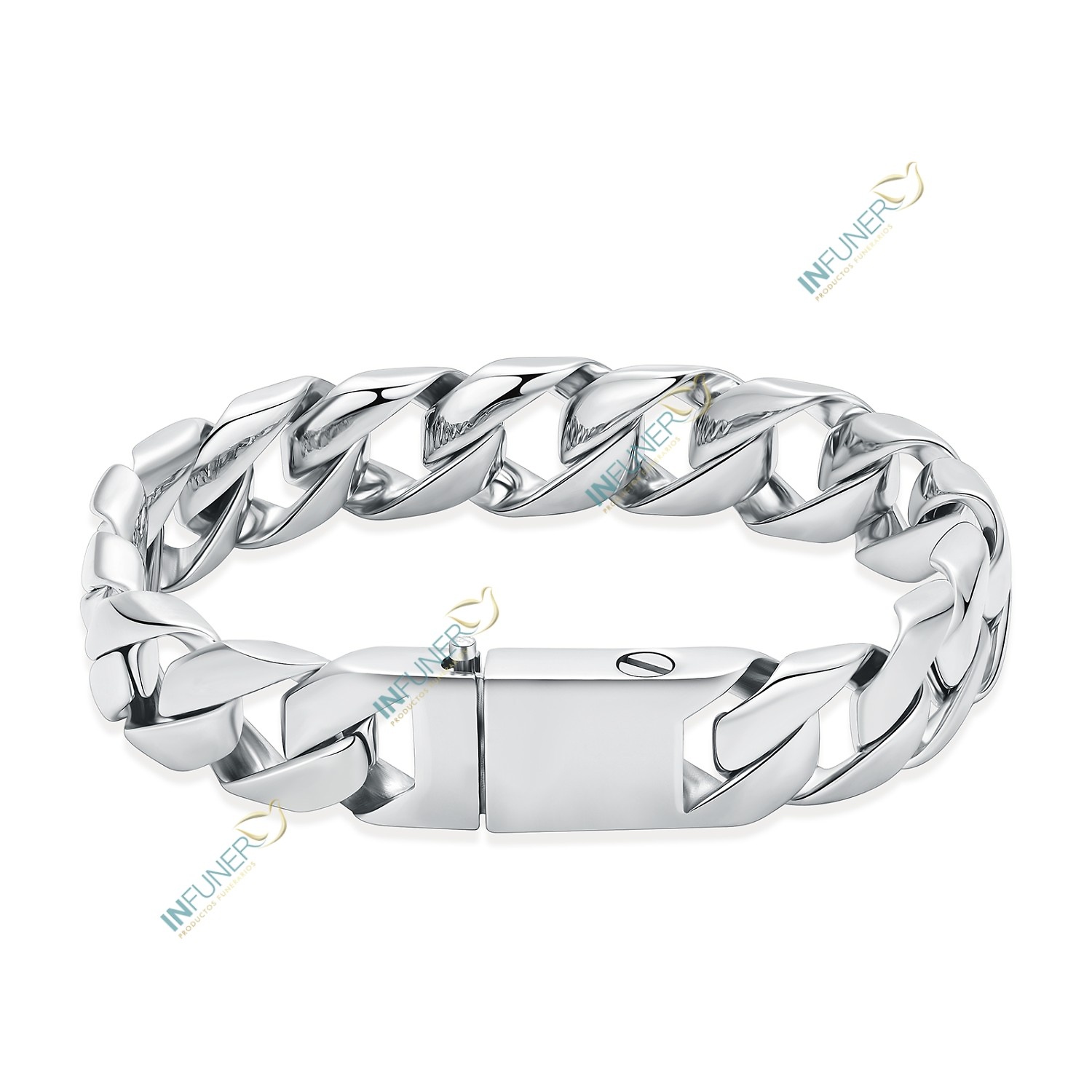PULSERA DE CABALLERO CADENA ANCHA 