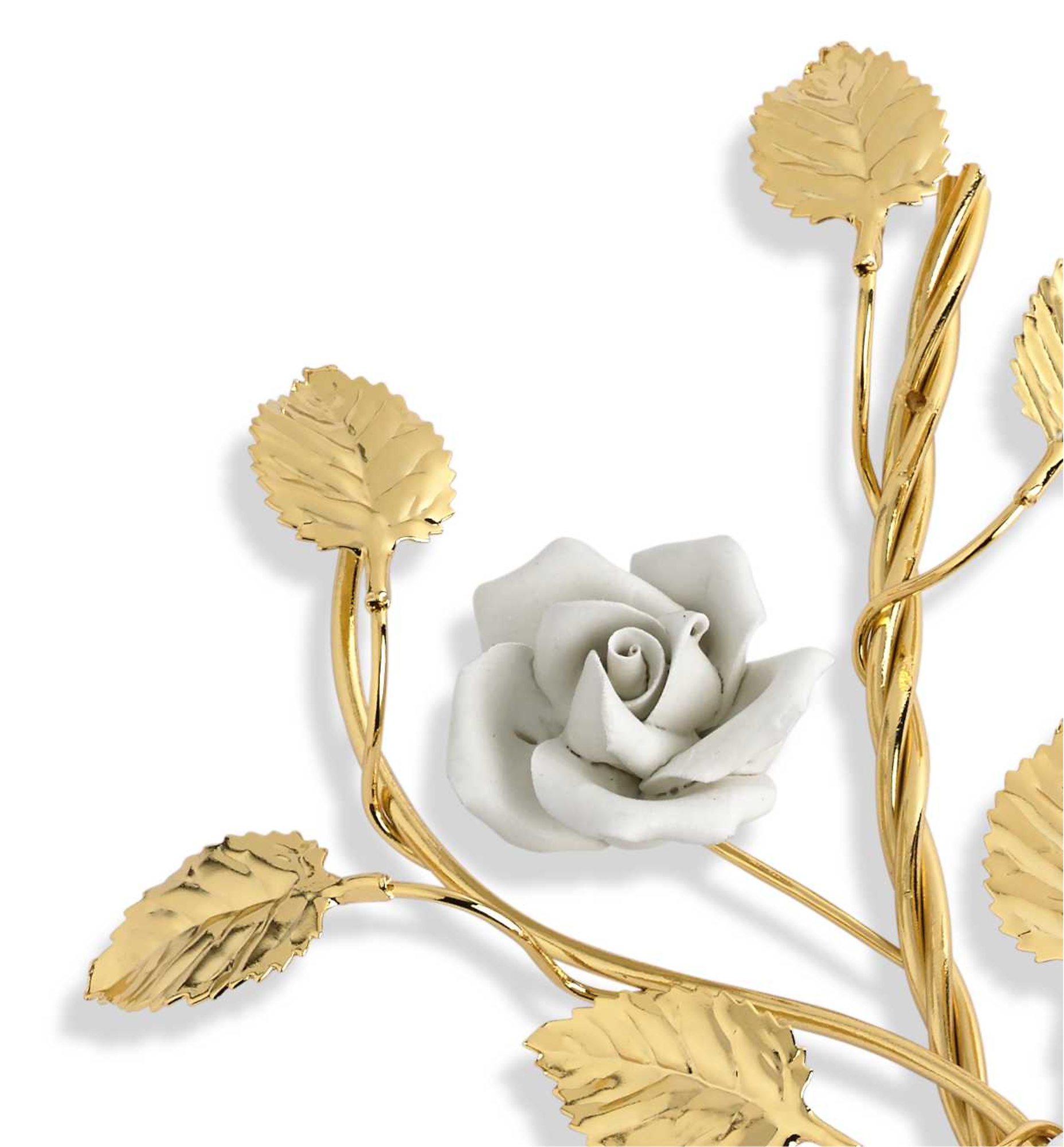 Ramo Ondulado dos rosas ceramica 