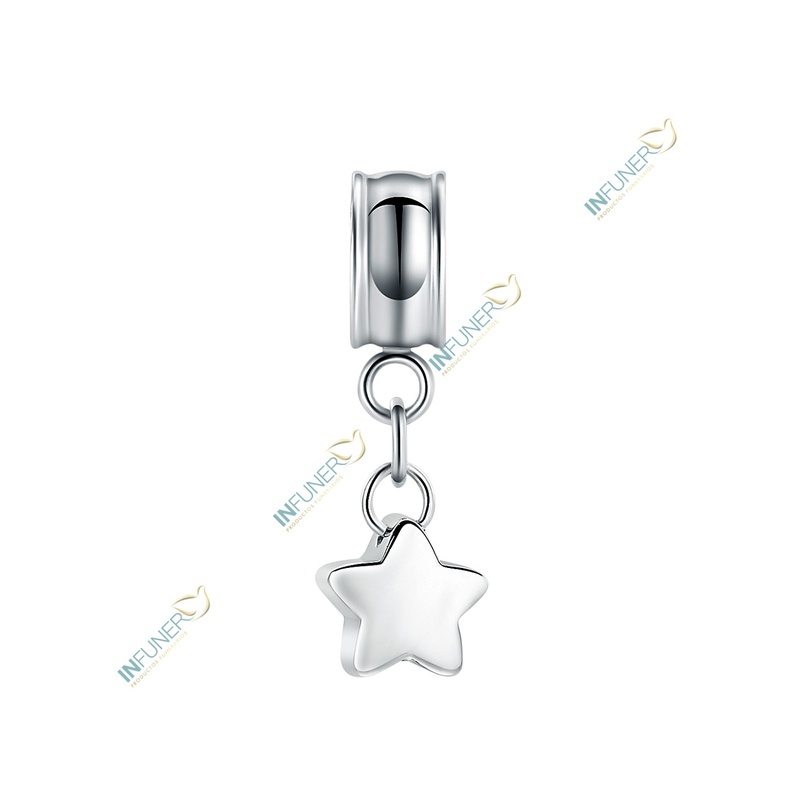ABALORIO COLGANTE ESTRELLA PARA PULSERA ACERO