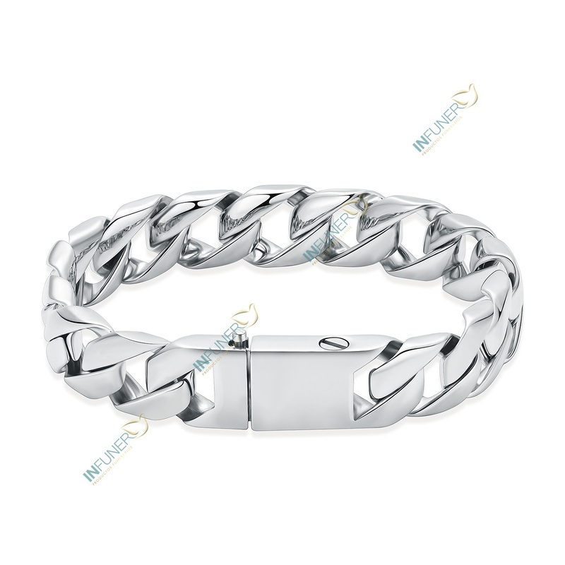 PULSERA DE CABALLERO CADENA ANCHA