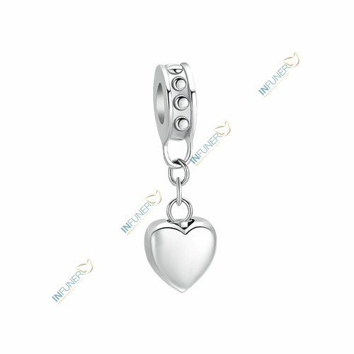 ABALORIO COLGANTE CORAZON PARA PULSERA ACERO