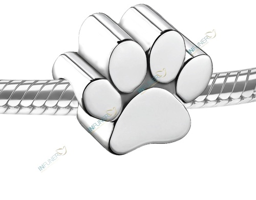 ABALORIO HUELLA PARA PULSERA ACERO