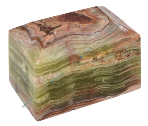 Mini Urna Marmol cofre travertino verde.