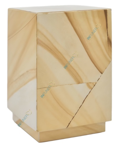 Mini Urna Marmol prisma rectangular.