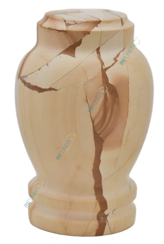 Mini Urna Marmol travertino crema