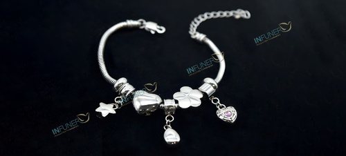 PULSERA ABALORIOS ACERO